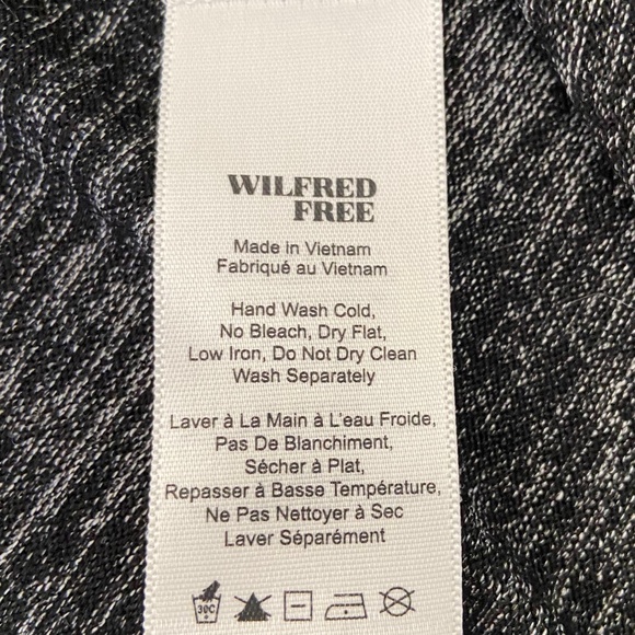 Aritzia Wilfred Aneta BLACK GREY Top - Picture 6 of 7